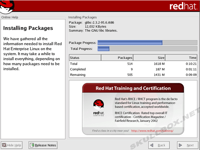 red hat install package